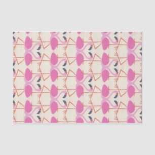 Flamingo Dekoration Tropical Vibes Exotic Bird Som Seidenpapier