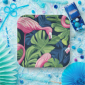 Flamingo Delight Paper Plate Pappteller (Party)