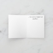 Flamingo Denken Sie an Sie... Karte (Innenseite)