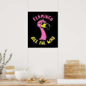 Flamingo der ganze Weg Poster (Küche)