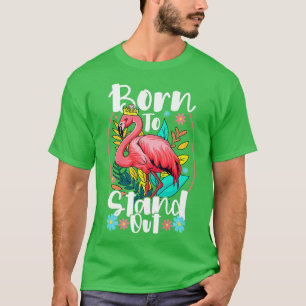 Flamingo-Design für tropischen Vogel auf Stand O T-Shirt