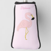 Flamingo Design Golf Headcover (Rotieren 90)