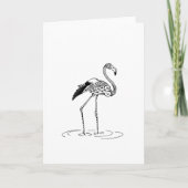 Flamingo Design Karte (Vorderseite)