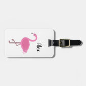 Flamingo Design Luggage Tag Gepäckanhänger (Vorderseite horizontal)
