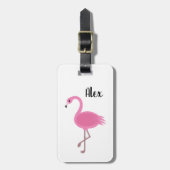 Flamingo Design Luggage Tag Gepäckanhänger (Vorderseite vertikal)