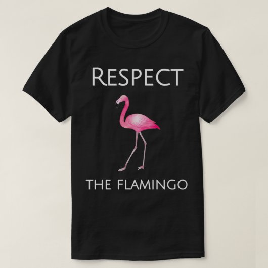Flamingo Design Respekt für den Flamingos Pullover (Design vorne)