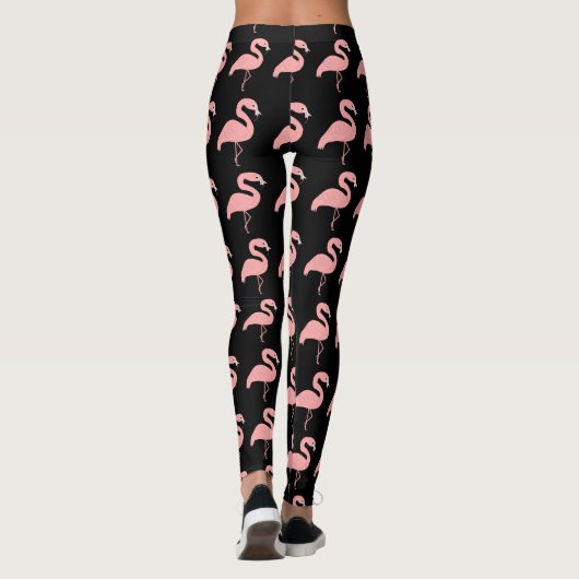 Flamingo Design Sie wählen Hintergrundfarbe Leggings (Rückseite)