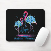 Flamingo Diabetes-Bewusstsein Mousepad (Mit Mouse)