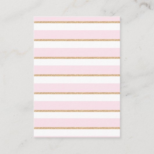 Flamingo Diaper Raffle Baby Tropical Summer Floral Begleitkarte (Rückseite)