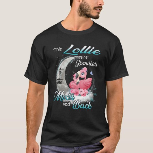 Flamingo diese Lollie Liebe ihre Enkelkinder zum M T-Shirt (Vorderseite)