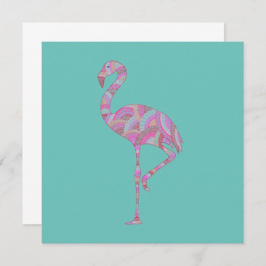 Flamingo Doodle (Vorne/Hinten)