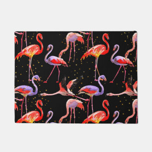 Flamingo Door Mat farbenfrohe Vögel Fußmatte