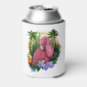 Flamingo Dosenkühler (Kanne Rückseite)