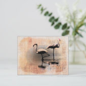 Flamingo Dreams Postkarte (Stehend Vorderseite)