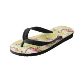 Flamingo Dreh Flop Kinderbadesandalen (Schrägansicht)