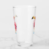 Flamingo Drinking Glass, Weihnachten dekoriert Glas (Links)