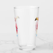 Flamingo Drinking Glass, Weihnachten dekoriert Glas (Rechts)