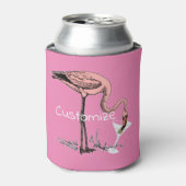 Flamingo Drinking Martini Thunder_Cove Dosenkühler (Kanne Vorderseite)