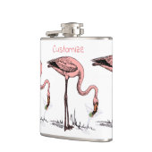 Flamingo Drinking Martini Thunder_Cove Flachmann (Links)