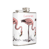 Flamingo Drinking Martini Thunder_Cove Flachmann (Rechts)