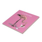 Flamingo Drinking Martini Thunder_Cove Fliese (Seite)