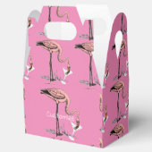Flamingo Drinking Martini Thunder_Cove Geschenkschachtel (Geöffnet)