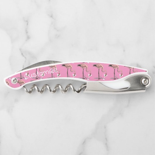 Flamingo Drinking Martini Thunder_Cove Kellnermesser (Rückseite)