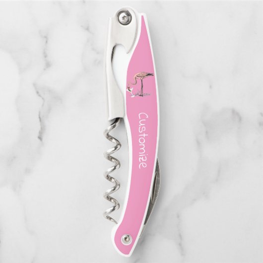 Flamingo Drinking Martini Thunder_Cove Kellnermesser (Vorderseite)