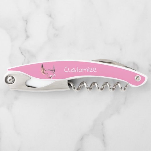 Flamingo Drinking Martini Thunder_Cove Kellnermesser (Vorderseite)