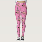 Flamingo Drinking Martini Thunder_Cove Leggings (Vorderseite)