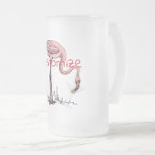 Flamingo Drinking Martini Thunder_Cove Mattglas Bierglas (VorderseiteRechts)