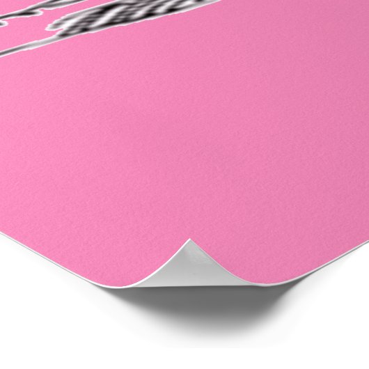 Flamingo Drinking Martini Thunder_Cove Poster (Ecke)