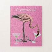 Flamingo Drinking Martini Thunder_Cove Puzzle (Vertikal)