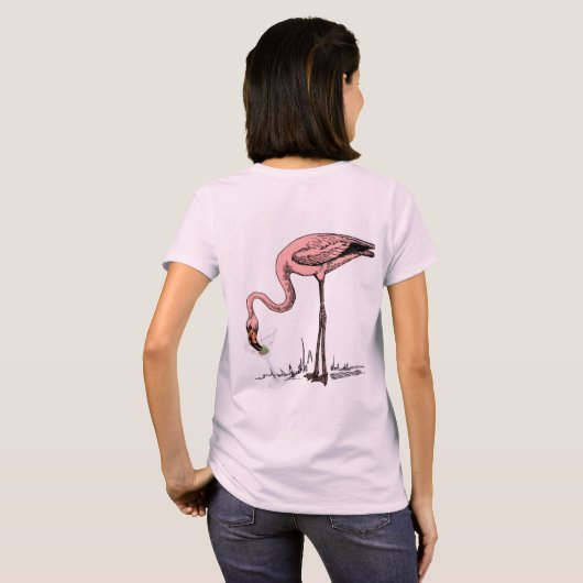 Flamingo Drinking Martini Thunder_Cove T-Shirt (Schwarz voll)
