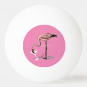 Flamingo Drinking Martini Thunder_Cove Tischtennisball (Rückseite)
