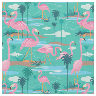 Flamingo-Druckwerk Stoff