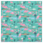 Flamingo-Druckwerk Stoff (Muster)