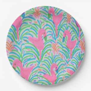 Flamingo-Dschungel-Party-Papier-Teller Pappteller