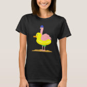 Flamingo Duck Floating Tire Animals T-Shirt (Vorderseite)
