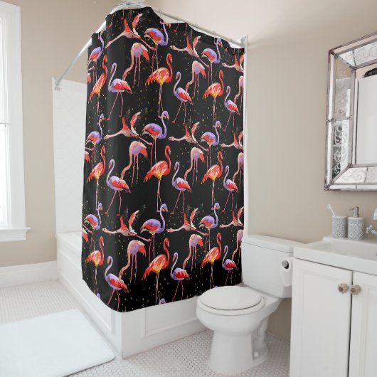 Flamingo Duschvorhang Design (Beispiel)