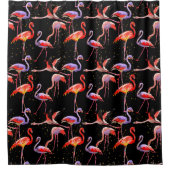 Flamingo Duschvorhang Design (Vorderseite)