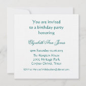 Flamingo Einladung (Rückseite)