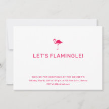 Flamingo Einladung