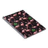 Flamingo Elegance: Vintag Monstera Fusion. Notizblock (Rechte Seite)