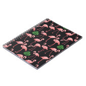 Flamingo Elegance: Vintag Monstera Fusion. Notizblock (Linke Seite)