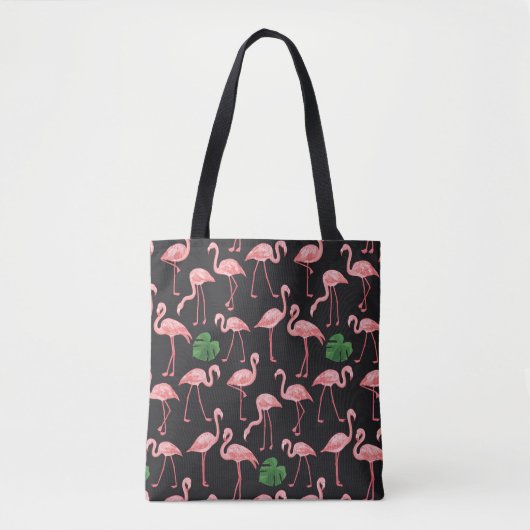 Flamingo Elegance: Vintag Monstera Fusion. Tasche (Vorderseite)