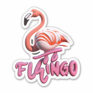 Flamingo Elevation Your Style with Stickers Aufkleber