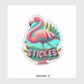 Flamingo Elevation Your Style with Stickers Aufkleber (Blatt)