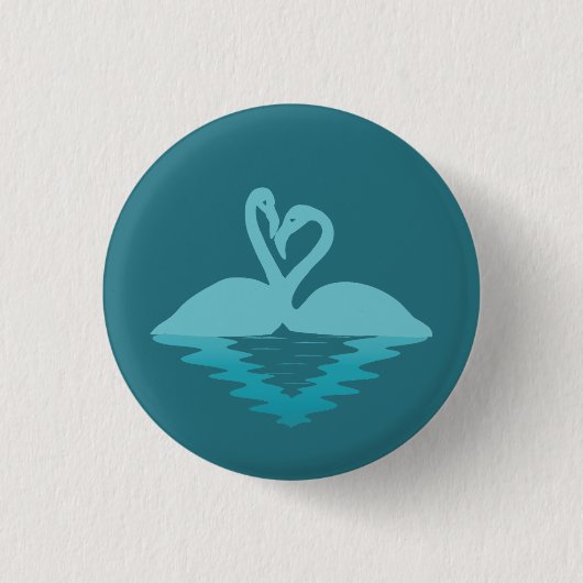 Flamingo Embrace Button (Vorderseite)