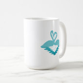 Flamingo Embrace Kaffeetasse (VorderseiteRechts)